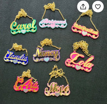 Load image into Gallery viewer, Custom Color &amp; Name Necklace
